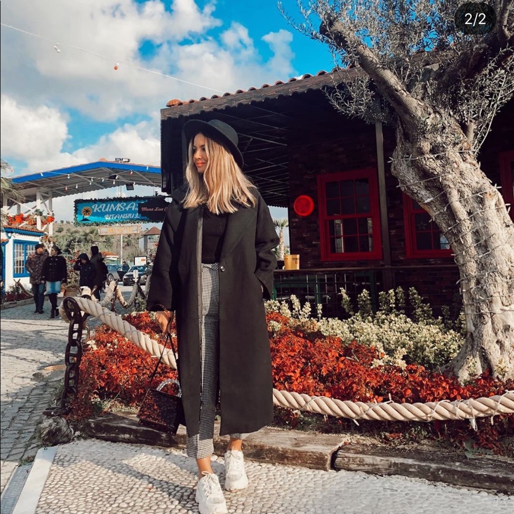 Zara wool blend oversized coat bloggers favorite - Picture 8 of 11